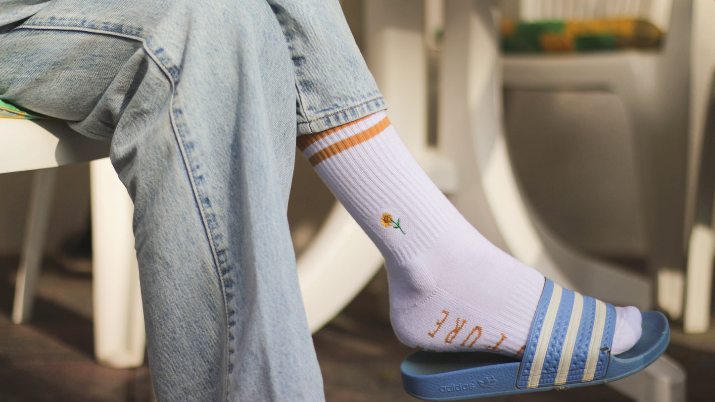 Schöne Blumensocken